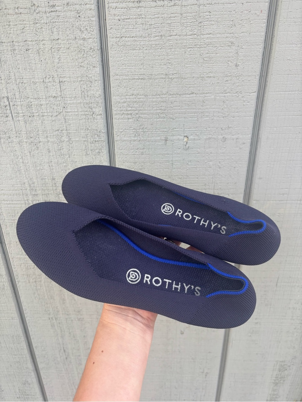 Rothy’s Round Toe Daily Flat Size 8 Navy